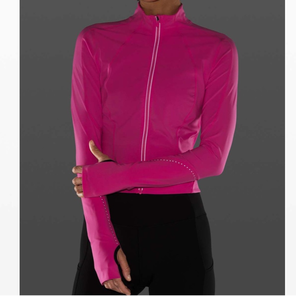 Lululemon Final Mile Jacket in Dark Prism Pink, size 6